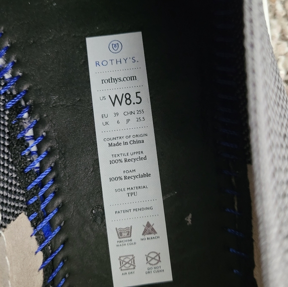 Rothy’s The Sneaker Retired Steel Grey - Picture 10 of 10